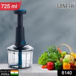 Ganesh Bingo Lock-Unlock Push Chopper (725ML)